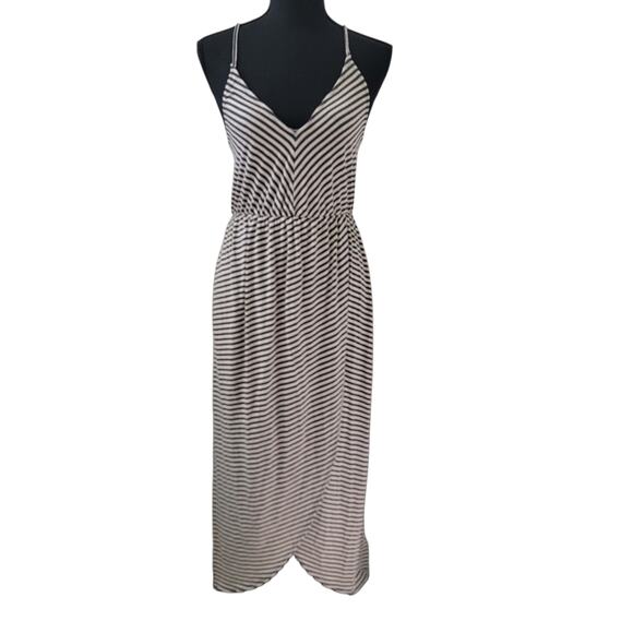 BDG Striped Midi Dress Made in USA Strappy Size Medium Beachy Coastal‎ Casual - Picture 1 of 8